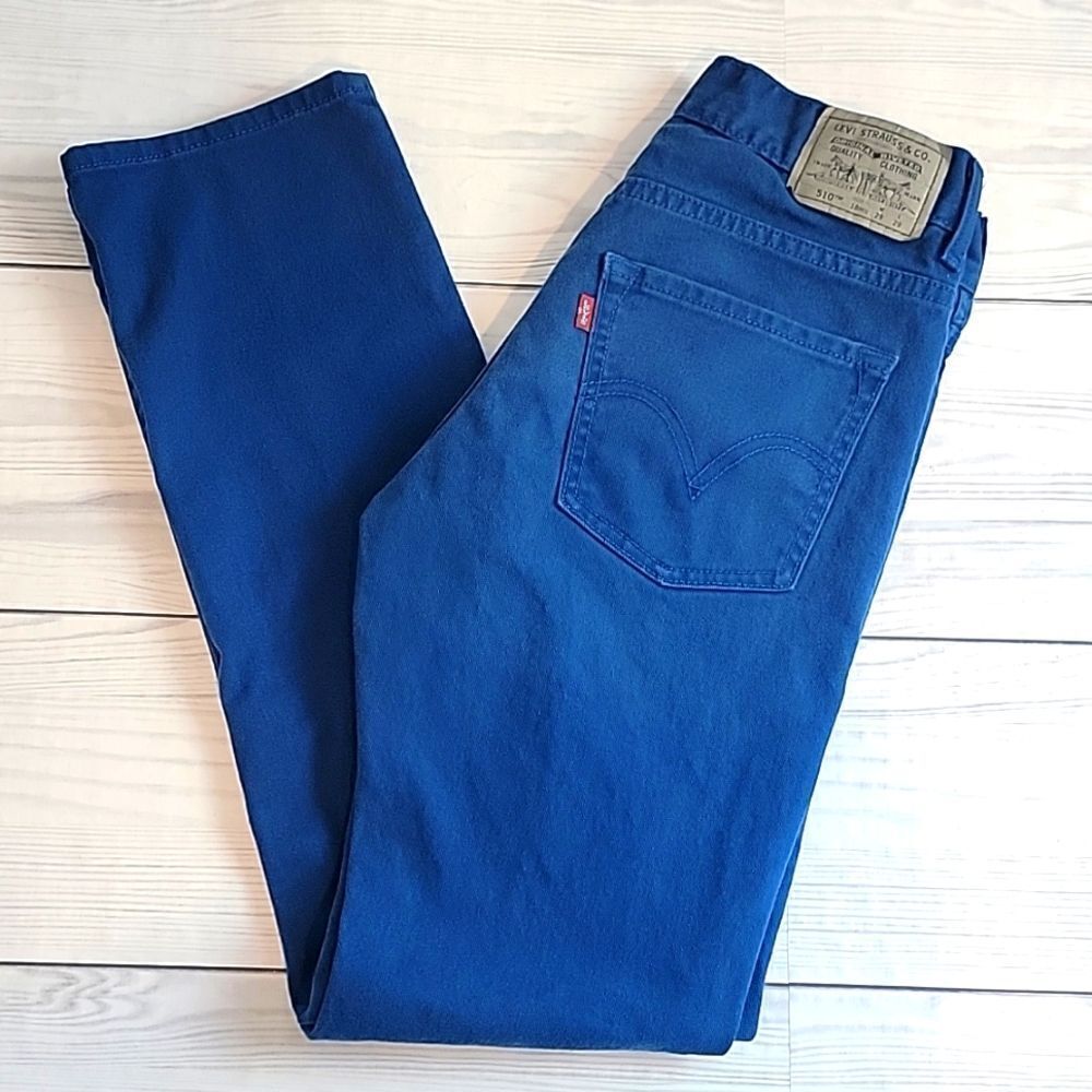 Levi's 510 red tag super skinny jeans turquoise blue Size 29X29